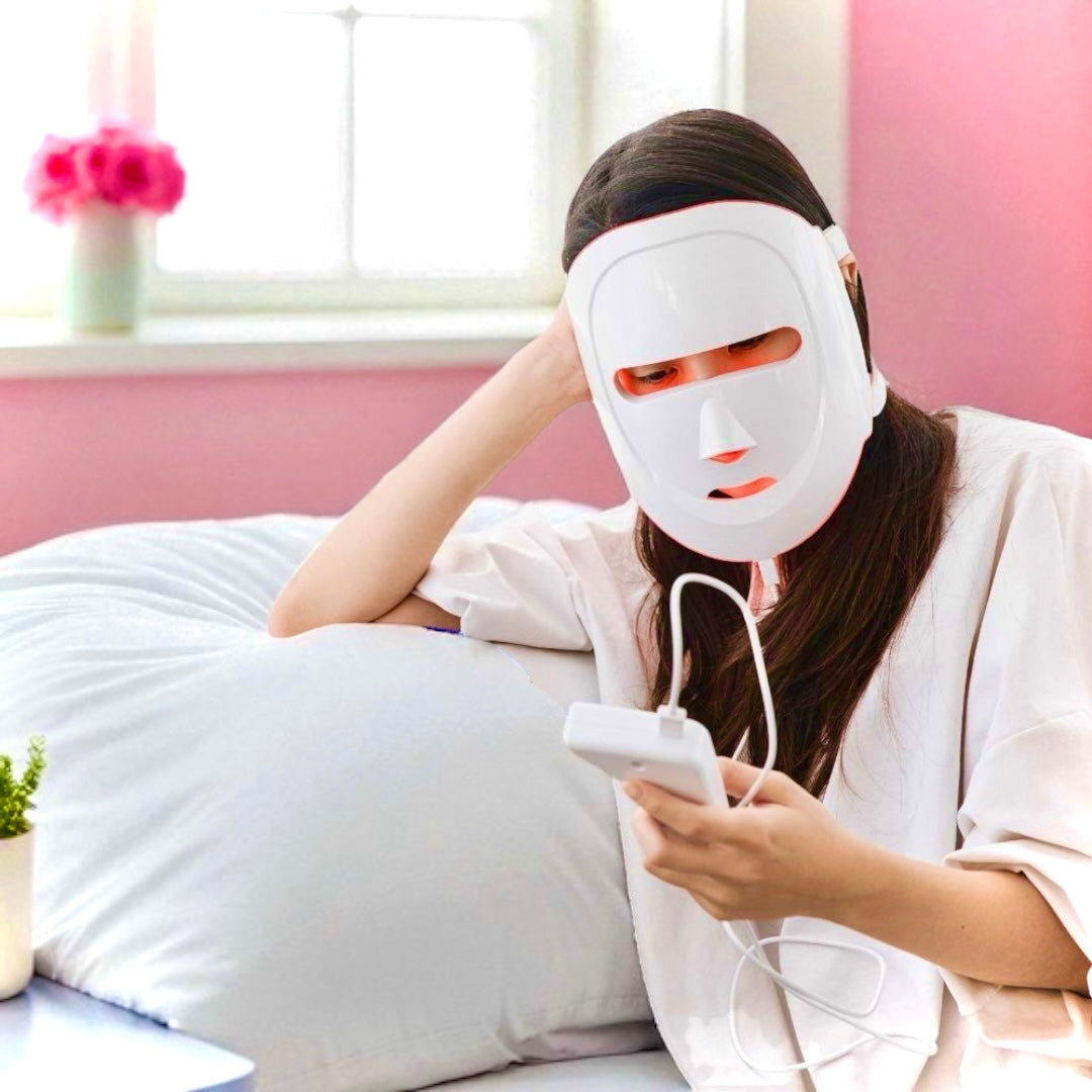 Eco Face Platinum LED Mask (Pearl White)