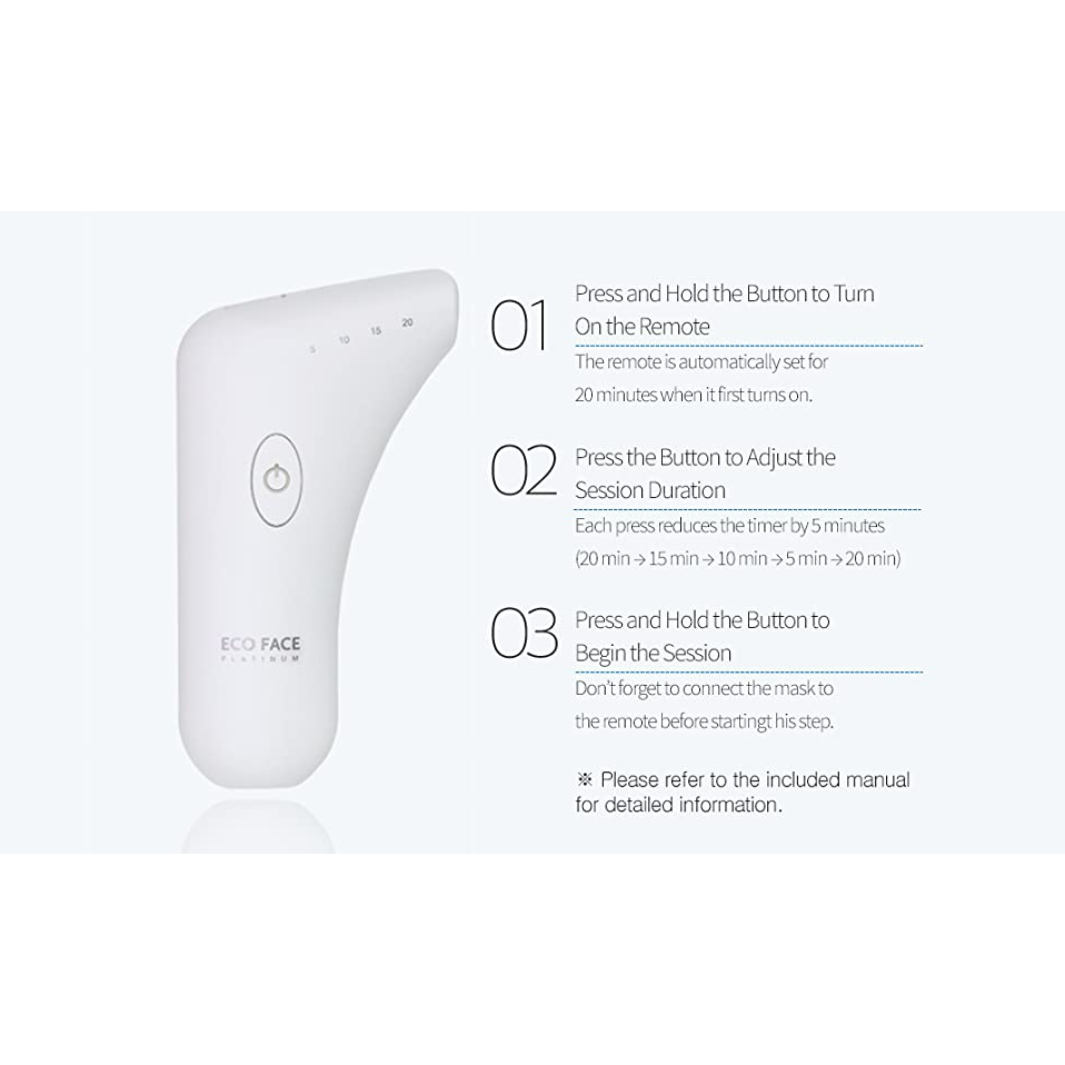 Eco Face Platinum LED Mask (Pearl White)