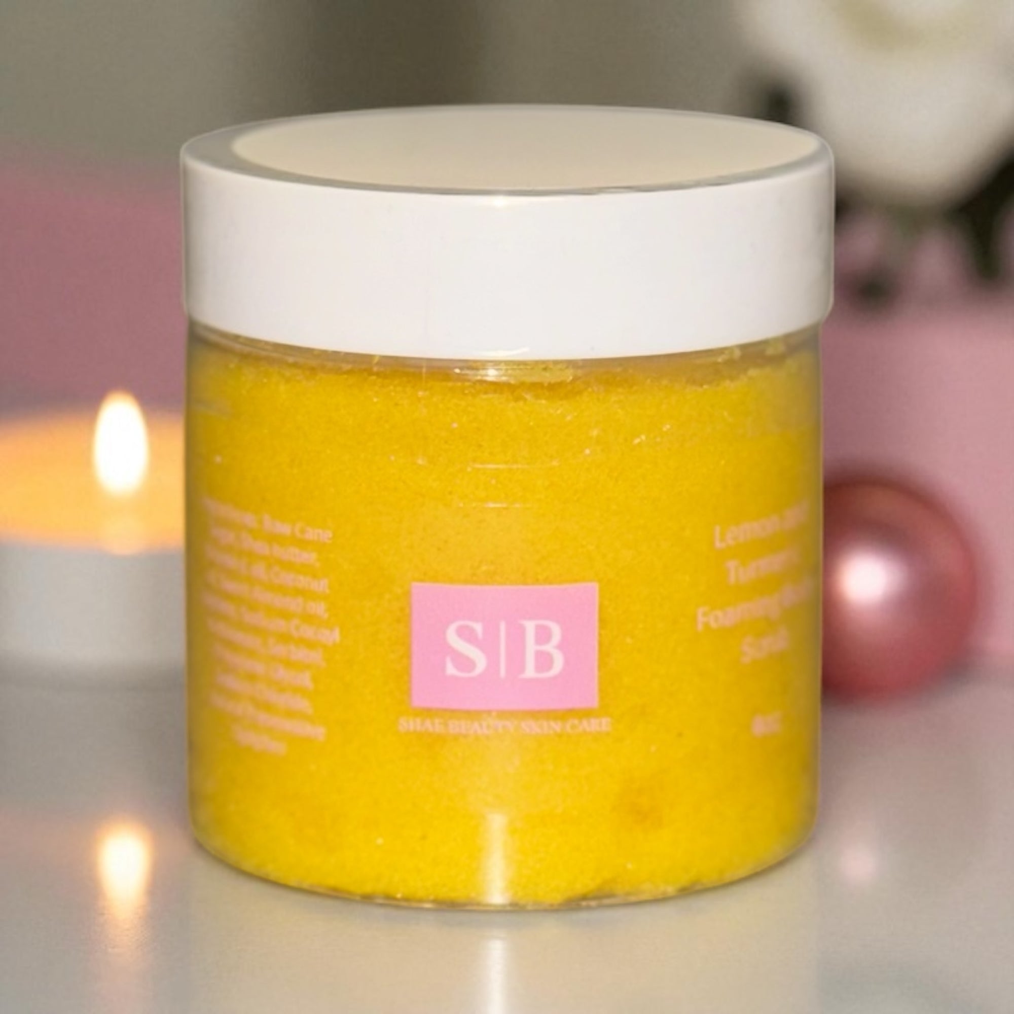 Lemon and Turmeric Foaming Body Scrub